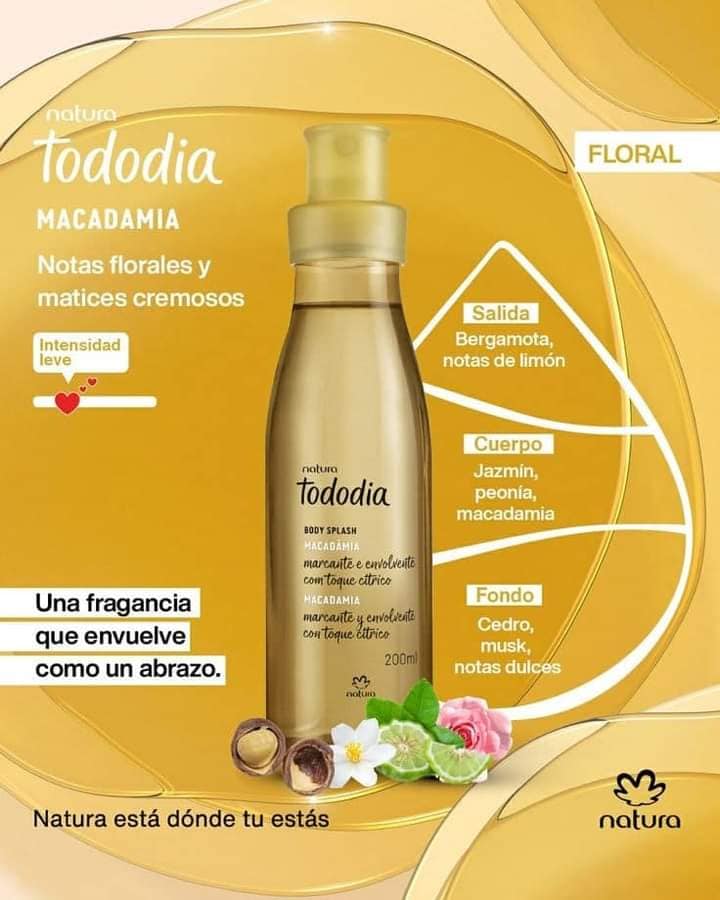 Body Splash Tododia Macadamia